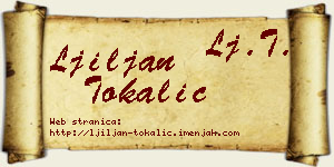 Ljiljan Tokalić vizit kartica